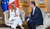MELONI SE OGLASILA POSLE SASTANKA SA VUČIĆEM: Evo šta je poručila italijanska premijerka (FOTO)
