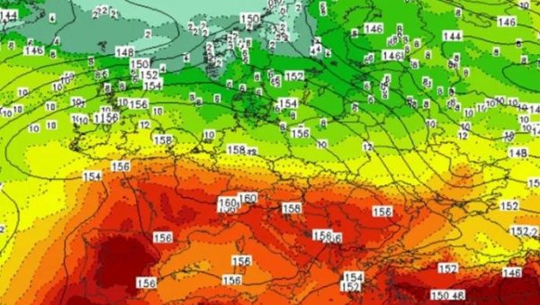 (МАПА) ХЛАДАН ФРОНТ СТИЖЕ НАКОН ВРЕЛИХ 40 СТЕПЕНИ: На помолу још једна снажна промена, али ту није крај (ФОТО)