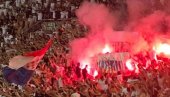 НОВИ УСТАШКИ ДЕРНЕК У ХРВАТСКОЈ: Хулигани сплитског Хајдука запалили српску заставу у прослави Олује и узвикивали „за дом спремни