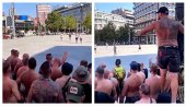 POLJACI ZAUZELI TRG REPUBLIKE: Evo šta su navijači Leha radili u centru Beograda (VIDEO)