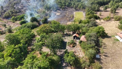 POŽAR U BANJSKOM POLJU KOD BORA:  Gori šuma i nisko rastinje