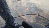 ЕКСКЛУЗИВАН СНИМАК ИЗ ВАЗДУХА: Српски камов трећи дан у акцији гашења пожара у Црној Гори (ВИДЕО)
