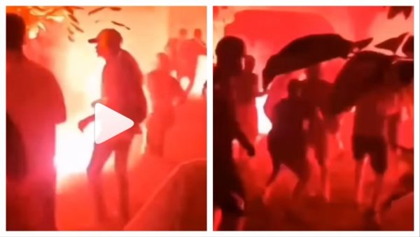 БЛОКАДЕРИ ПОКУШАЛИ ДА СПАЛЕ ЖИВЕ ЉУДЕ: Запалили просторије СНС у Новом Саду, а онда моткама кренули на народ