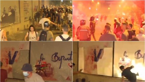 NOVI SNIMCI DIVLJANJA HULIGANSKIH BLOKADERA: Pogledajte mučki napad sa leđa na policajce i spaljivanje prostorija SNS-a (VIDEO) NOVI SNIMCI DIVLJANJA HULIGANSKIH BLOKADERA: Pogledajte mučki napad sa leđa na policajce i spaljivanje prostorija SNS-a (VIDEO)