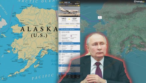 RUSI SLETELI NA ALJASKU: A u avionu - nema Putina! Vidite KOJOM putanjom je leteo i GDE je ušao u SAD (FOTO)