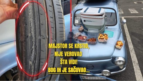 ГУМЕ СЕ РАСПАЛЕ: Бог их сачувао - наш свештеник фићом отишао на море у Италију (ФОТО) ГУМЕ СЕ РАСПАЛЕ: Бог их сачувао - наш свештеник фићом отишао на море у Италију (ФОТО)