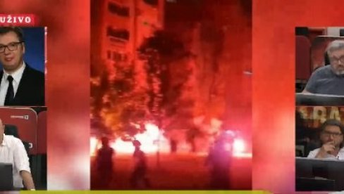 ТО НИЈЕ БИЛО НИ У ХИТЛЕРОВО ВРЕМЕ Вучић: Вечерас смо видели да су ово људи који уништавају туђу имовину врше кривична дела