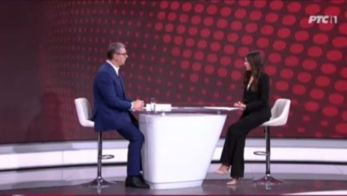 (УЖИВО) ВУЧИЋ У ДНЕВНИКУ НА РТС1: Председник говори о актуелним темама