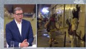 ВУЧИЋ О ДИВЉАЊУ БЛОКАДЕРА У НОВОМ САДУ: Синоћ није било никога, па их је ваљда провоцирало стакло