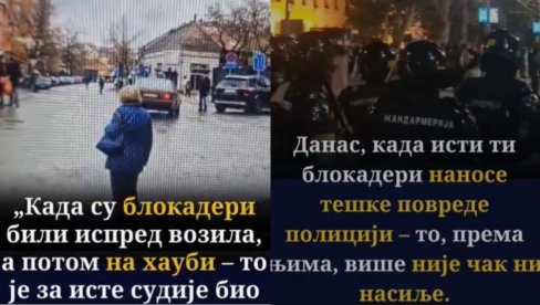 IMAJU SAMO JEDAN CILJ - ZAŠTITA NASILNIKA: Licemerje sudija - Napad na policiju nije ni nasilje, napad na blokadere pokušaj ubistva