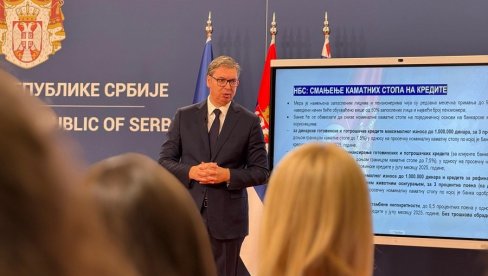 ЧУДЕСНЕ МЕРЕ ЗА НАРОД - ВУЧИЋ САОПШТИО: Најниже каматне стопе за готовинске кредите у историји Србије ЧУДЕСНЕ МЕРЕ ЗА НАРОД - ВУЧИЋ САОПШТИО: Најниже каматне стопе за готовинске кредите у историји Србије