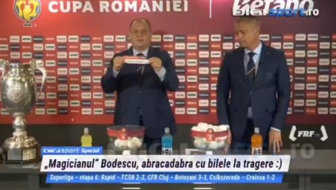 CEO SVET IM SE SMEJE: Neverovatno kako je obavljen žreb za Kup Rumunije (VIDEO) CEO SVET IM SE SMEJE: Neverovatno kako je obavljen žreb za Kup Rumunije (VIDEO)
