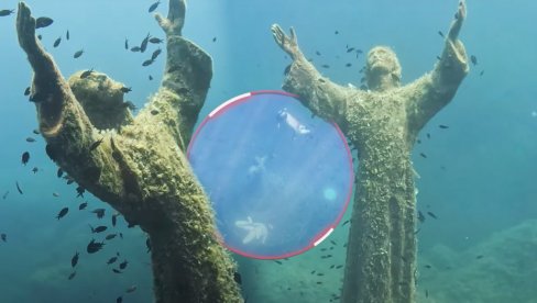 HRISTOS IZ DUBINA Neobična statua Isusa na dnu mora - nosi posebnu simboliku (VIDEO)