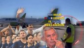 СВИ ПРИЧАЈУ О ПОТЕЗУ РАДНИКА: Виралан снимак испраћаја Орлова у Ригу са аеродрома у Београду (ВИДЕО)