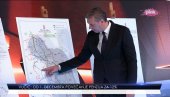 VUČIĆ NA KARTI POKAZAO ŠTA SE SVE RADI U SRBIJI: Najavio velike infrastrukturne projekte (FOTO)