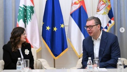 СРБИЈА ЋЕ ЗА ЊУ УВЕК БИТИ ДРУГИ ДОМ Вучић примио у опроштајну посету амбасадорку Либанске Републике Наду Ал Акл (ФОТО)