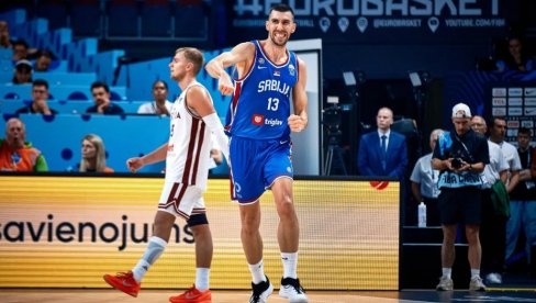 IDEMO DALJE, TAKAV JE TURNIR: Ognjen Dobrić posle utakmice Letonija - Srbija IDEMO DALJE, TAKAV JE TURNIR: Ognjen Dobrić posle utakmice Letonija - Srbija