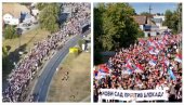 VELIČANSTVEN SNIMAK IZ NOVOG SADA: Građani ustali protiv blokada (VIDEO)
