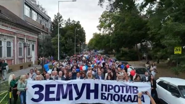 НЕПРЕГЛЕДНА КОЛОНА У ЗЕМУНУ: Пристојна Србија подигла глас против насиља (ВИДЕО) НЕПРЕГЛЕДНА КОЛОНА У ЗЕМУНУ: Пристојна Србија подигла глас против насиља (ВИДЕО)