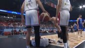TRENUTAK KADA JE SRBIJA ZANEMELA: Ovako se Vasilije Micić povredio na Evrobasketu (VIDEO)