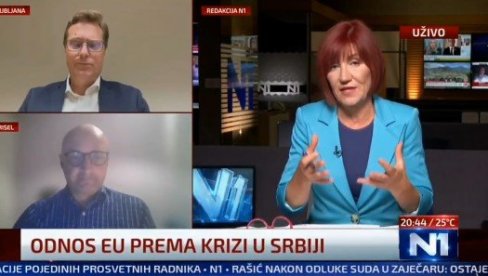 VODITELJKA N1 POZIVA EU DA UVEDE SANKCIJE SRBIJI, EVROPOSLANIK FAN BLOKADERA PORUČUJE: Treba ukinuti finansije Srbiji! (FOTO)