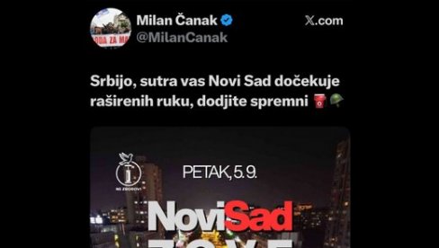 БЛОКАДЕРИ ПОЗИВАЈУ И НАЈАВЉУЈУ НАСИЉЕ ЗА ВЕЧЕРАС: У Новом Саду је почело, у Новом Саду ће се завршити. Дођите спремни! (ФОТО)