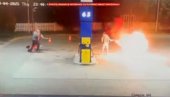 NAPRAVIO BACAČ PLAMENA, PA POKUŠAO DA SPALI RADNIKE Horor na benzinskoj pumpi: Nakon haosa pobegao sa lica mesta (VIDE)