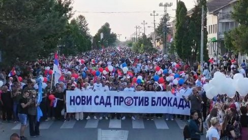 NOVI SAD PROTIV BLOKADA: Moćni snimci iz vazduha dronom (VIDEO)
