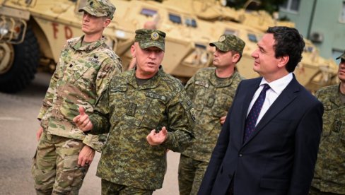 BRATSTVO PO ORUŽJU ZA VELIKU ALBANIJU: Šta se krije iza Kurtijeve najave budžeta od milijardu evra za KBS BRATSTVO PO ORUŽJU ZA VELIKU ALBANIJU: Šta se krije iza Kurtijeve najave budžeta od milijardu evra za KBS