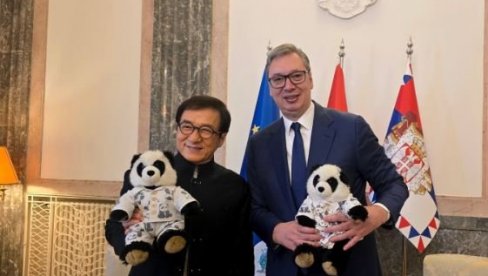 VUČIĆ UGOSTIO DŽEKIJA ČENA: Velika je čast što će ova filmska zvezda predstavljati EXPO u Srbiji
