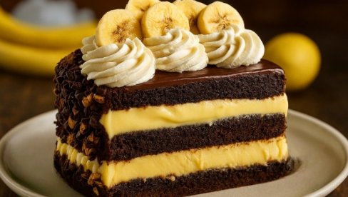ČOKOLADNA TORTA SA BANANAMA: Recept za poslasticu za sve prilike ČOKOLADNA TORTA SA BANANAMA: Recept za poslasticu za sve prilike