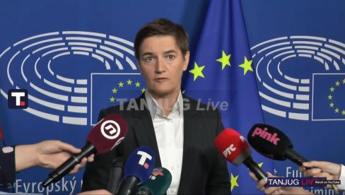 ANA BRNABIĆ SE OBRAĆA IZ BRISELA  (VIDEO)