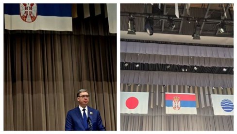 VUČIĆ STIGAO NA EKSPO OSAKA 2025: Predsednik se upisao u knjigu gostiju