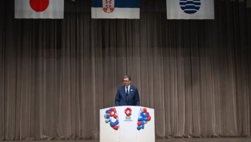 UPRAVO DANAS OBELEŽAVAMO NAŠ VELIKI DRŽAVNI PRAZNIK: Vučić na zvaničnoj ceremoniji predstavljanja Nacionalnog dana Srbije na EXPO Osaka 2025