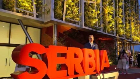 VUČIĆ OBJAVIO FOTOGRAFIJE IZ OSAKE: Ponosan sam na to kako izgleda srpski paviljon (FOTO)