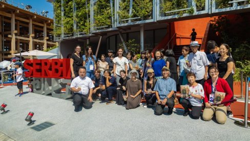 Promocija knjige „Pokondirena tikva“ na paviljonu Srbije na Ekspo u Japanu