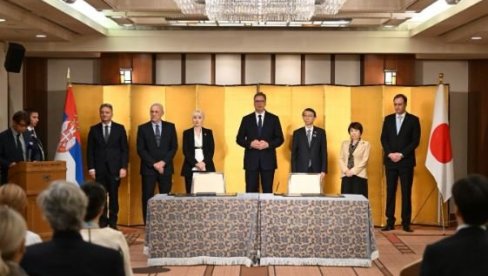 VELIKE STVARI ZA NAS Vučić o dokumentima potpisanim sa Japanom: To će za našu zemlju značiti sigurniji i snažniji ekonomski ambijent
