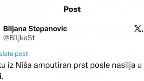 BRUTALNE LAŽI SE NASTAVLJAJU: Posle “preminulog dečaka iz Valjeva” blokaderi izmišljaju da je zbog brutalnosti policije dečaku amputiran prst?