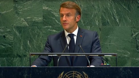 NEZAVISNOST KAO USLOV ZA MIR: Francuski predsednik Emanuel Makron za govornicom UN priznao Palestinu NEZAVISNOST KAO USLOV ZA MIR: Francuski predsednik Emanuel Makron za govornicom UN priznao Palestinu
