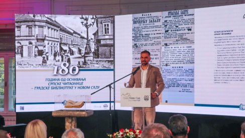 OBELEŽENO 180 GODINA SRPSKE ČITAONICE U NOVOM SADU: Gradska biblioteka nastavlja misiju svoje prethodnice OBELEŽENO 180 GODINA SRPSKE ČITAONICE U NOVOM SADU: Gradska biblioteka nastavlja misiju svoje prethodnice