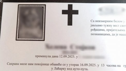 НАЈТУЖНИЈА УМРЛИЦА СРБИЈЕ Бака се опрашта од бебе (1) - пала низ степенице, мајка ухапшена (20): Нема више сунца, нема бела дана...