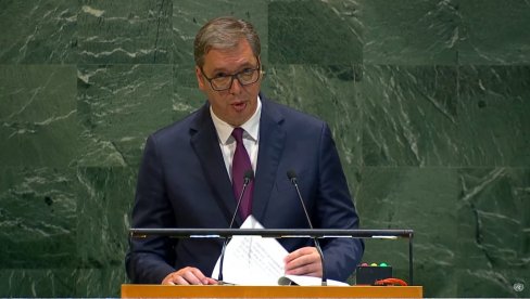КИРК ЈЕ МУЧКИ СТРЕЉАН, НЕКИ СЕ РАДУЈУ Вучић са говорнице у Њујорку: Данас присуствујемо чуду невиђеном