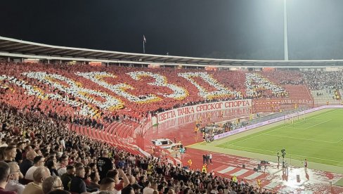 CRVENO-BELA KOREOGRAFIJA: Navijači poslali poruku pored meč sa Seltikom