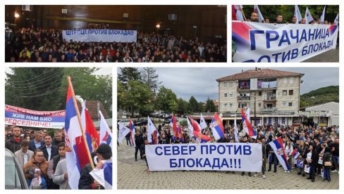 JASNA PORUKA SRBA SA KIM: Sever, Gračanica, Štrpce, Kosovsko Pomoravlje protiv blokada! (FOTO/VIDEO) JASNA PORUKA SRBA SA KIM: Sever, Gračanica, Štrpce, Kosovsko Pomoravlje protiv blokada! (FOTO/VIDEO)