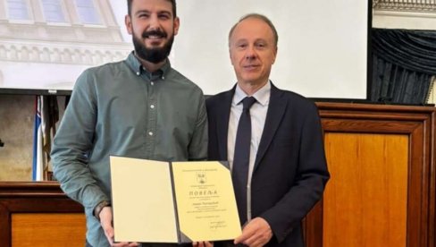 SVEČANOST NA GRAĐEVINSKOM FAKULTETU: Dodeljena nagrada student generacije Jovanu Potrebiću