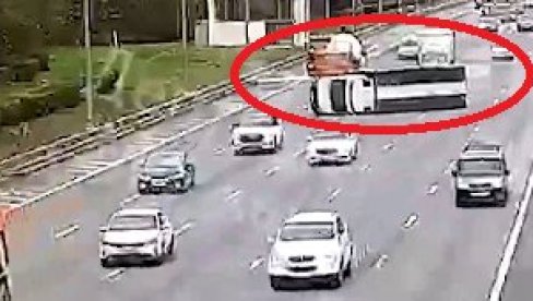 LANČANI SUDAR NA OBILAZNICI: Ima povređenih (VIDEO)