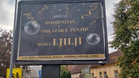 ЈЕДНОЈ МАМИ ЉИЉИ: Честитке на билборду поводом два догађаја