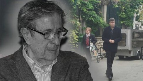 ИСПРАЋАЈ ЗДРАВКА ШОТРЕ: На Ново гробље први стигао његов син Марко (ФОТО)