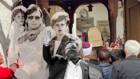 ХАЛИДОВА СЕЈДА ПРВИ ПУТ НА ЊЕГОВОМ ГРОБУ: Упркос болести, после хемиотерапија дошла је свом супругу - син одржао емотиван говор (ВИДЕО)