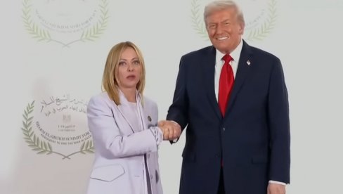 OPET: Đorđa Meloni kolutala očima pred Trampom (VIDEO)